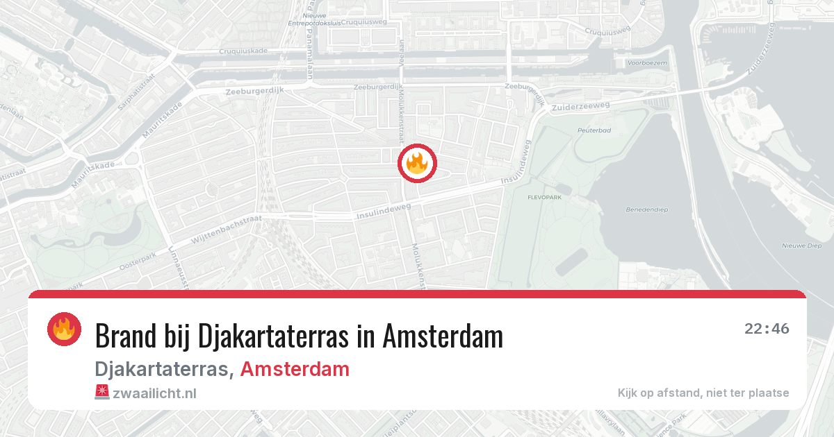 Brand bij Djakartaterras in Amsterdam — 24 jul 2026
