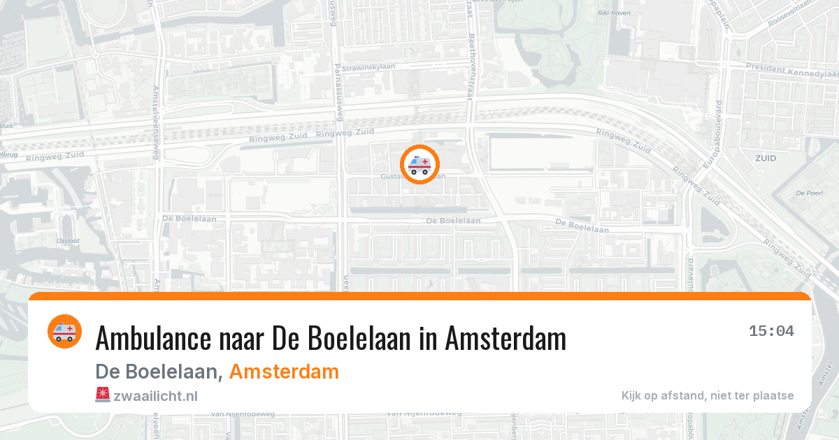 Ambulance naar De Boelelaan in Amsterdam — 10 aug 2026