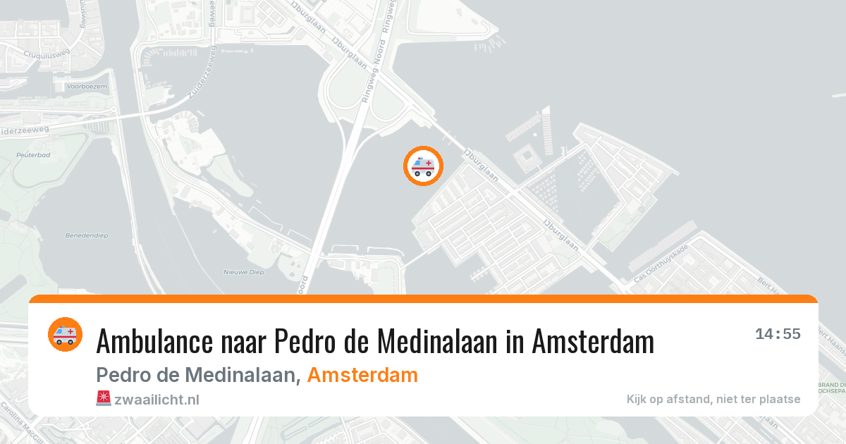 Ambulance naar Pedro de Medinalaan in Amsterdam — 10 mei 2026