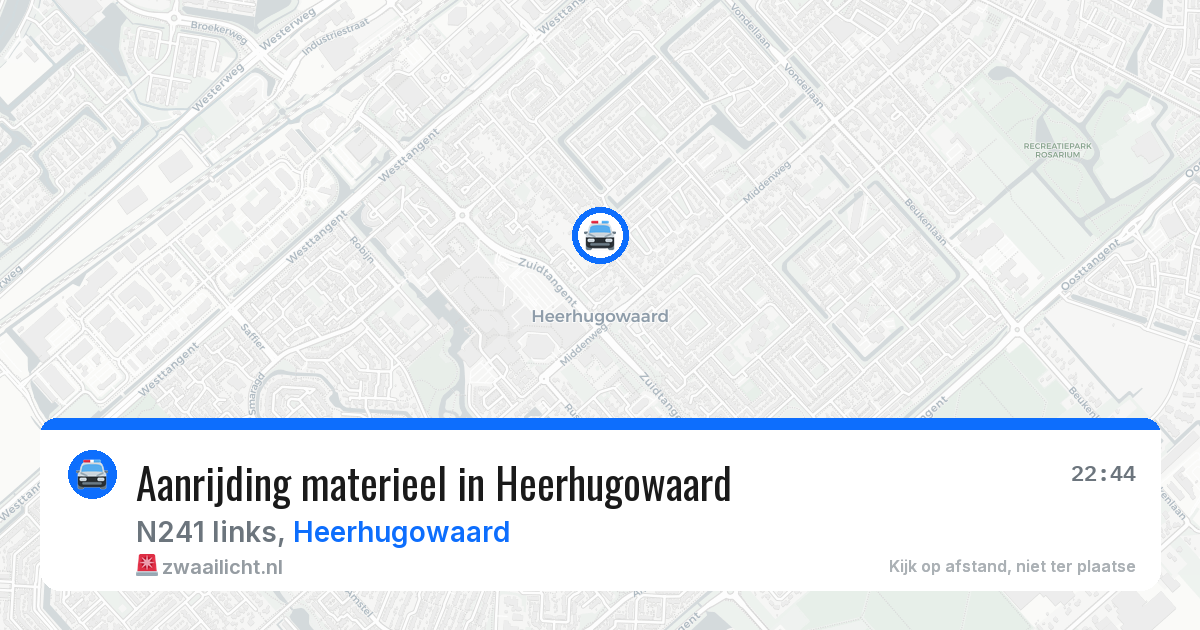 Aanrijding materieel in Heerhugowaard — 21 mrt 2026