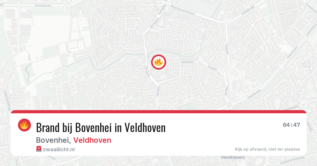Brand bij Bovenhei in Veldhoven — 3 jun 2026