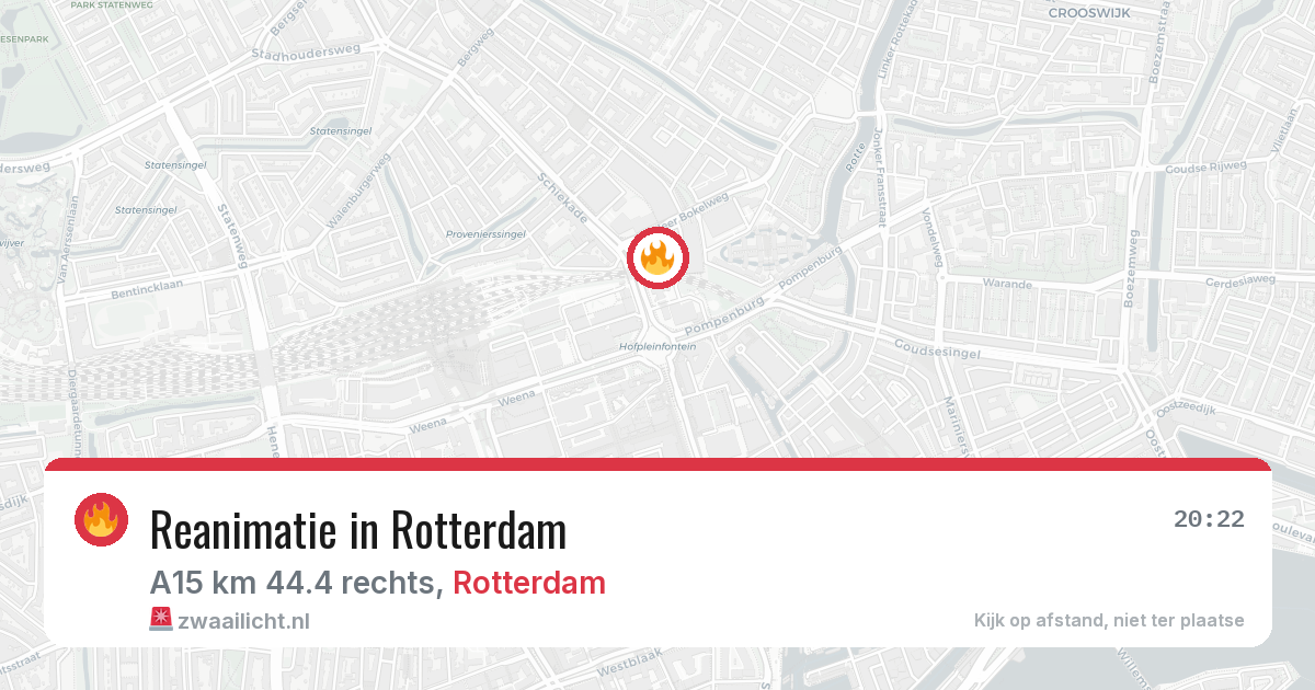 Reanimatie in Rotterdam — 15 mrt 2026