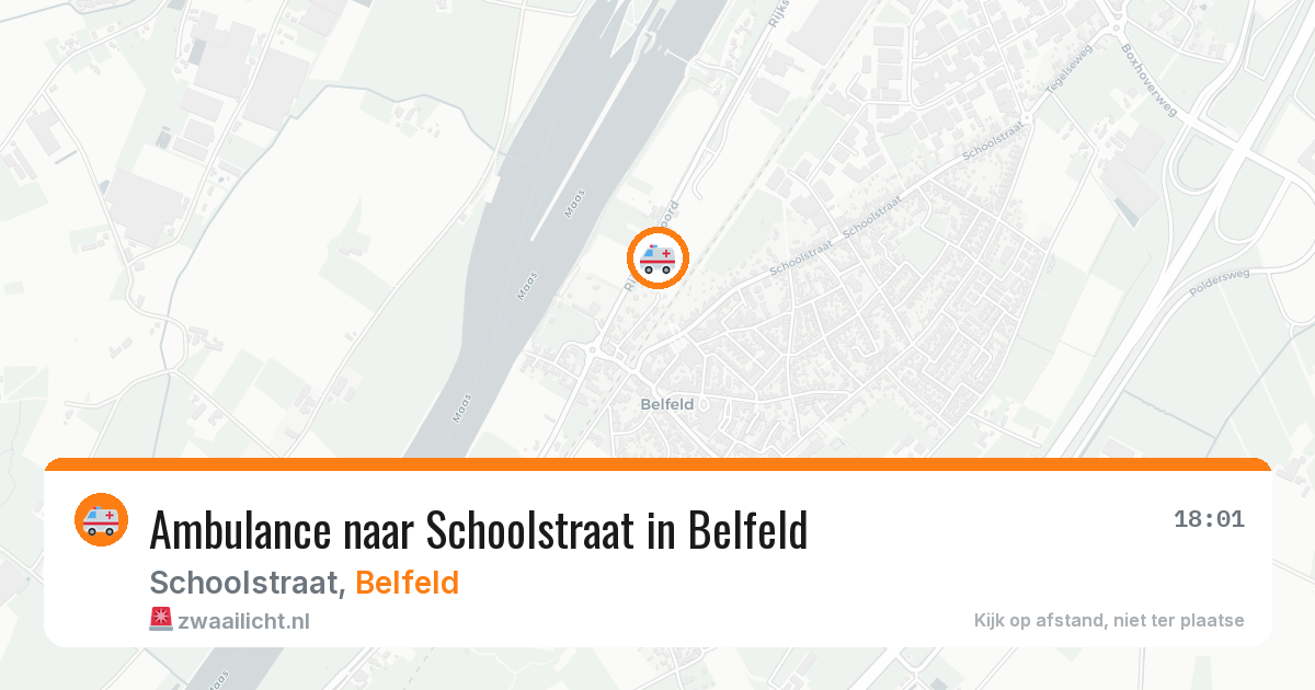 Ambulance naar Schoolstraat in Belfeld — 9 jul 2026