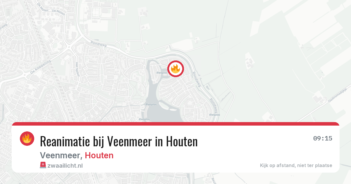Reanimatie bij Veenmeer in Houten — 25 jan 2026