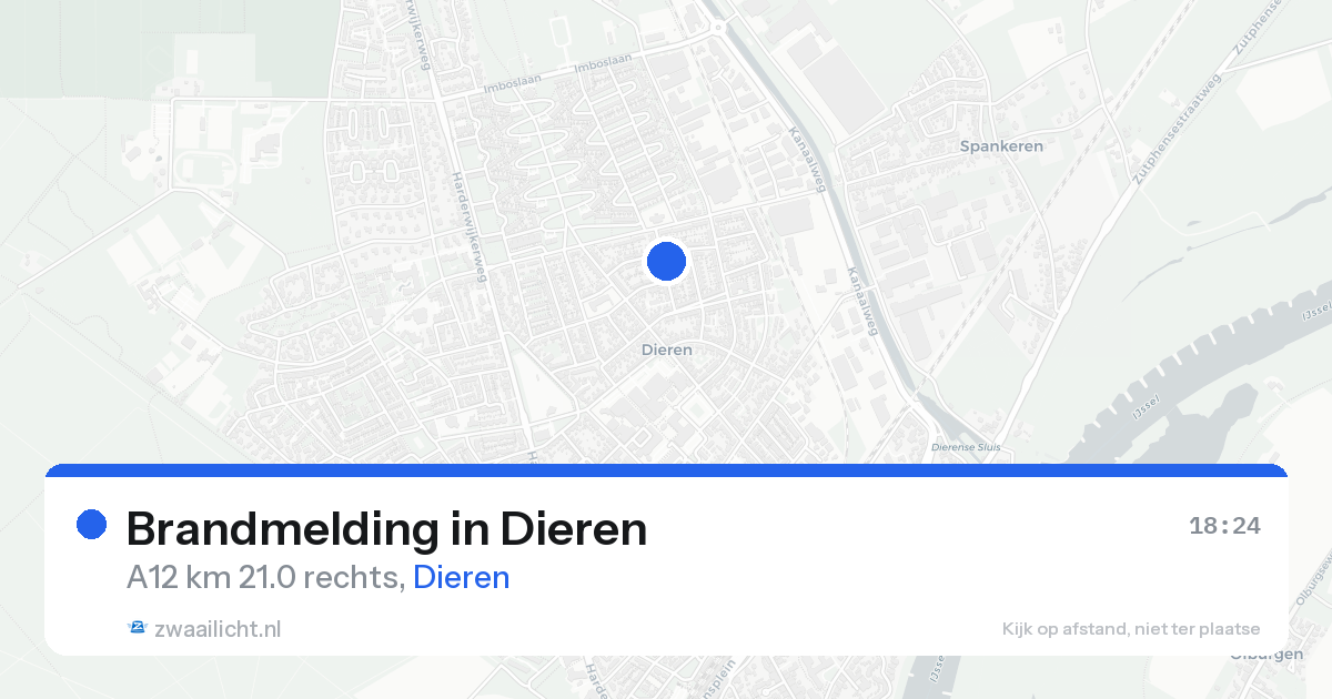 Brandmelding in Dieren — 26 mei 2026