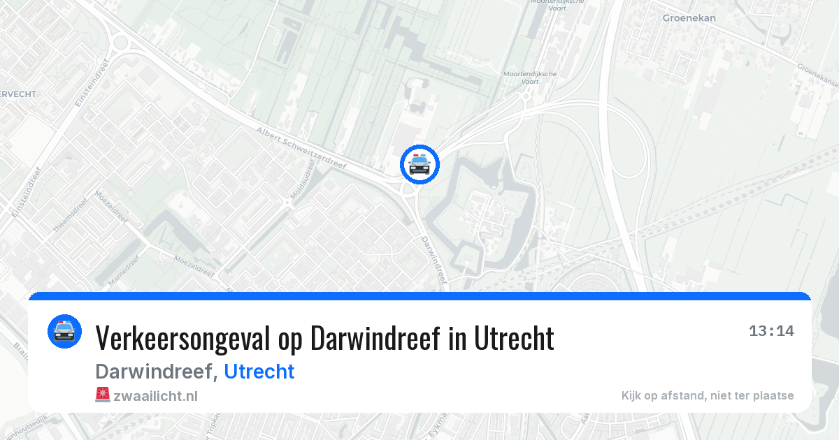 Verkeersongeval op Darwindreef in Utrecht — 24 jun 2026