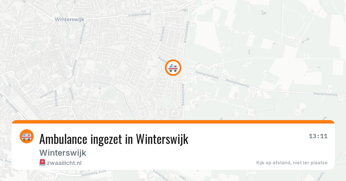 Ambulance ingezet in Winterswijk — 31 jul 2026