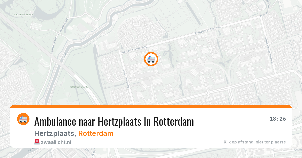 Ambulance naar Hertzplaats in Rotterdam — 11 jul 2026