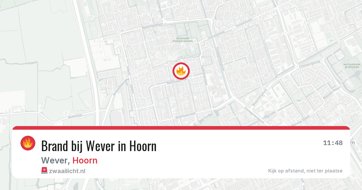 Brand bij Wever in Hoorn — 2 jul 2026