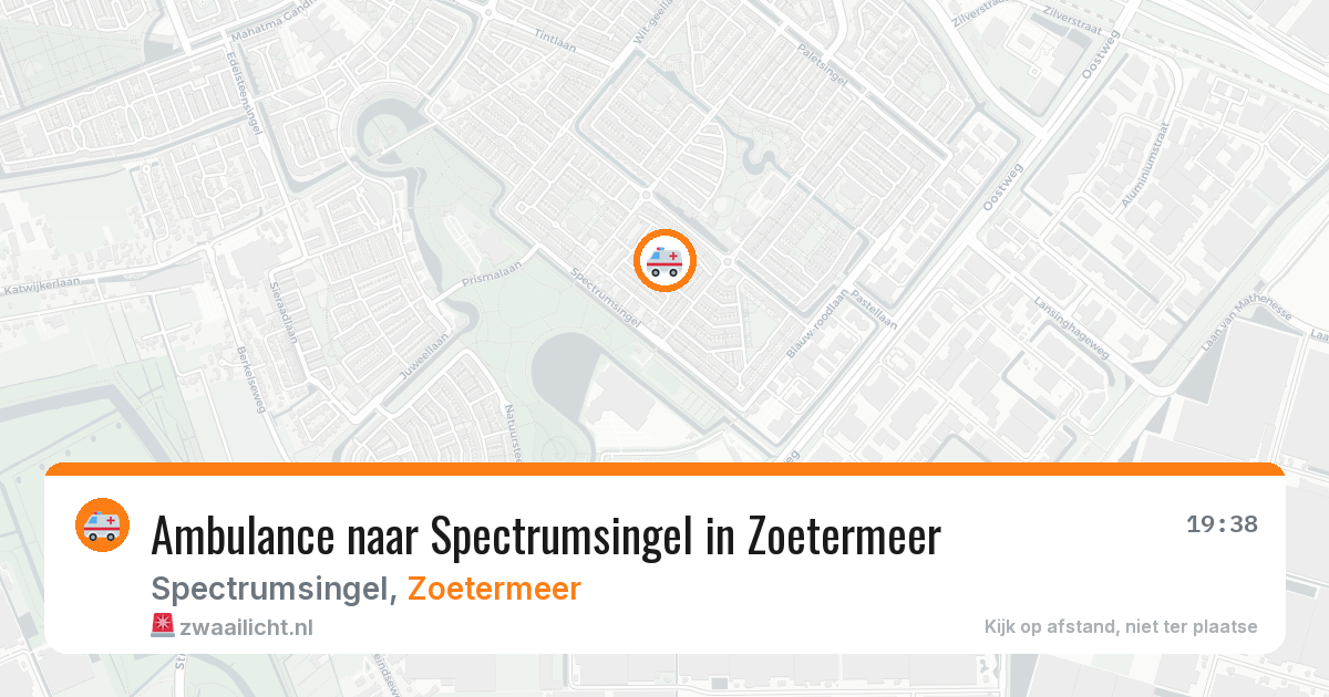 Ambulance naar Spectrumsingel in Zoetermeer — 25 mrt 2026