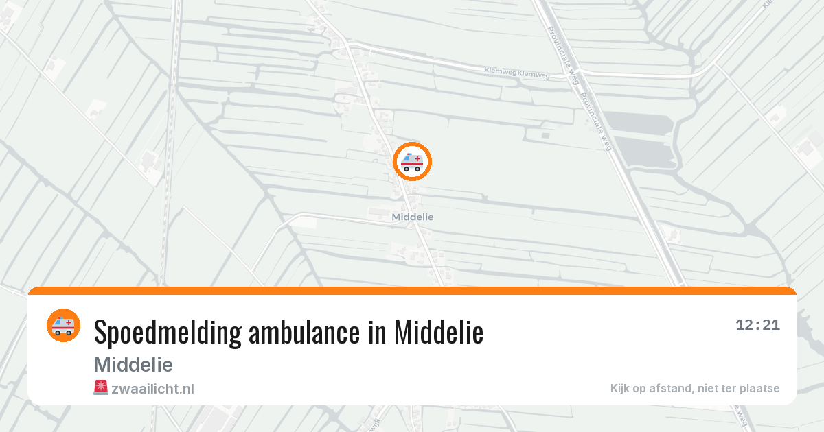 Spoedmelding ambulance in Middelie — 3 apr 2026