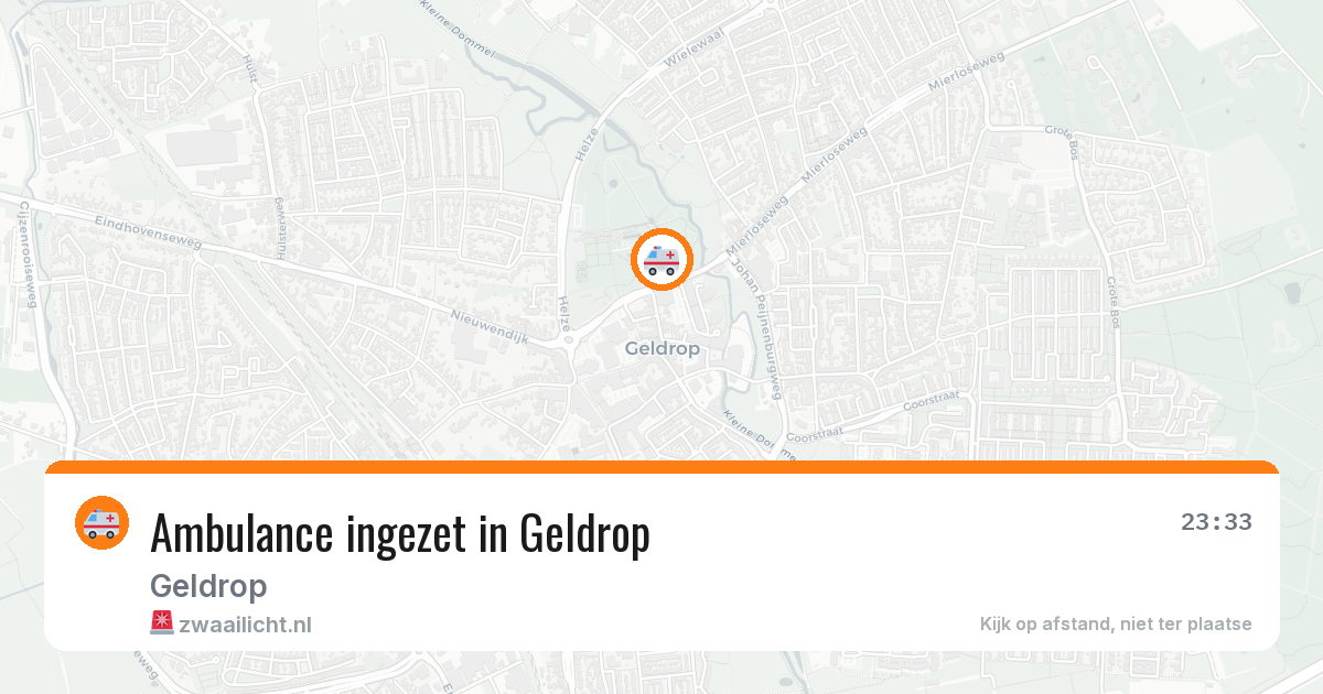 Ambulance ingezet in Geldrop — 31 jul 2026
