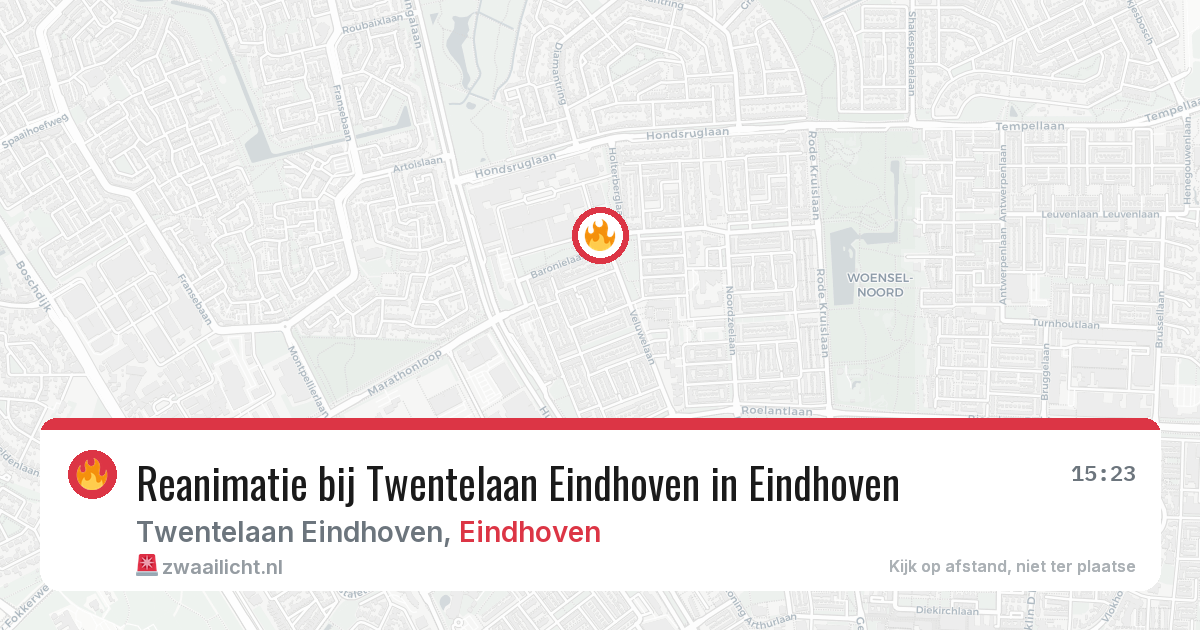 Reanimatie bij Twentelaan Eindhoven in Eindhoven — 25 jun 2026