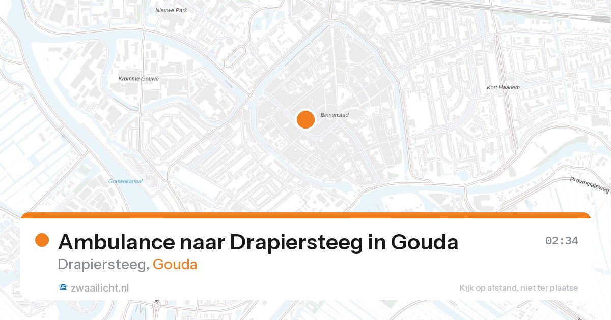 Ambulance naar Drapiersteeg in Gouda — 27 aug 2026