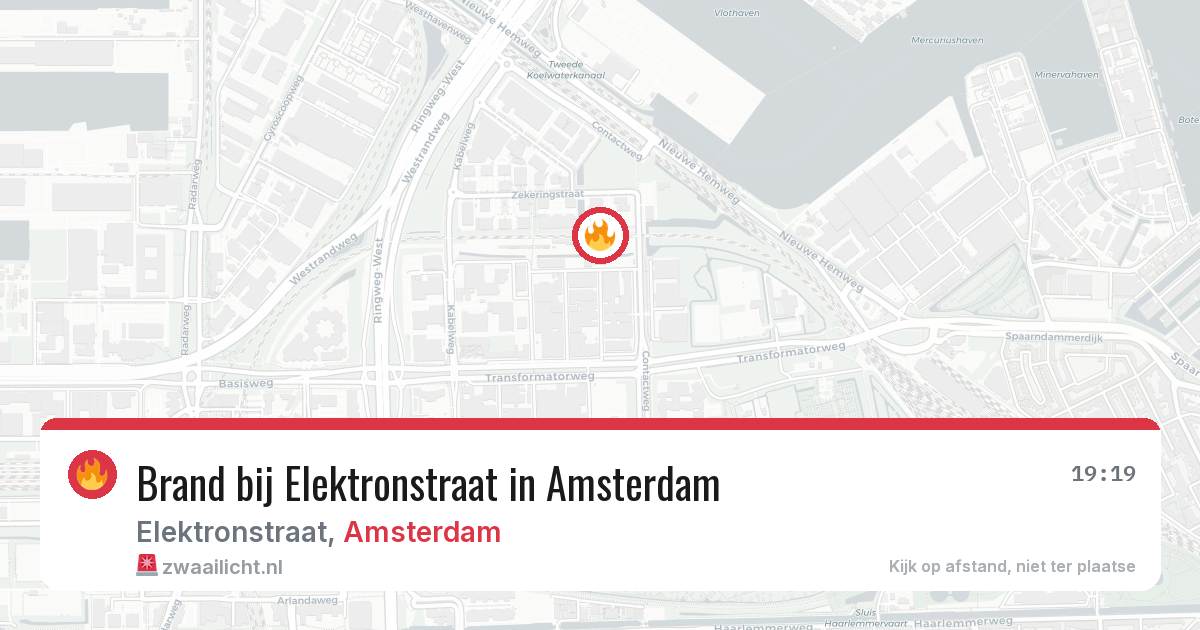 Brand bij Elektronstraat in Amsterdam — 12 apr 2026