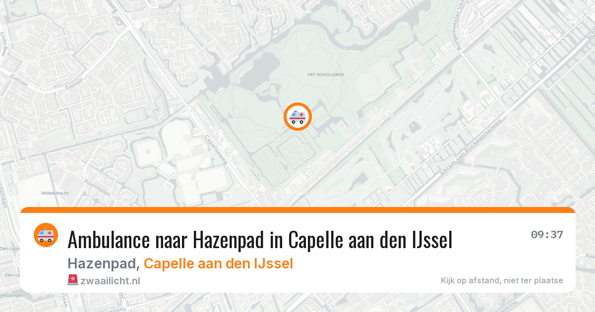 Ambulance naar Hazenpad in Capelle aan den IJssel — 2 aug 2026