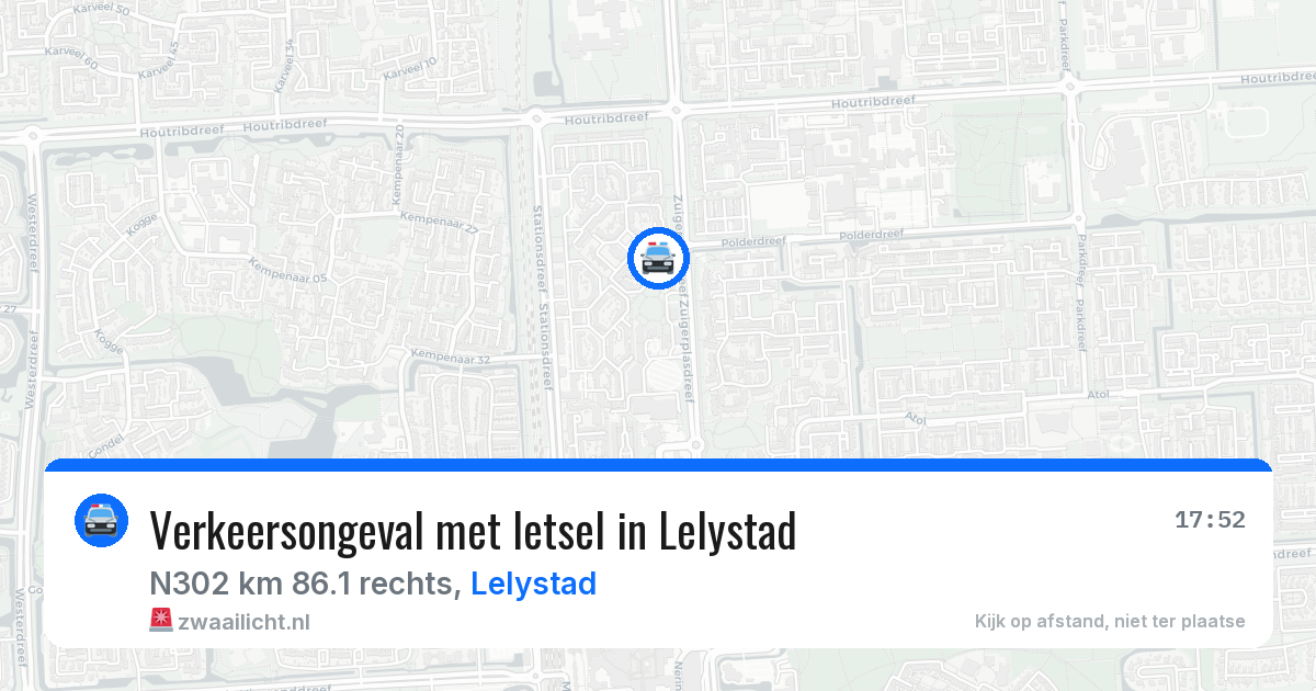 Verkeersongeval met letsel in Lelystad — 8 aug 2026