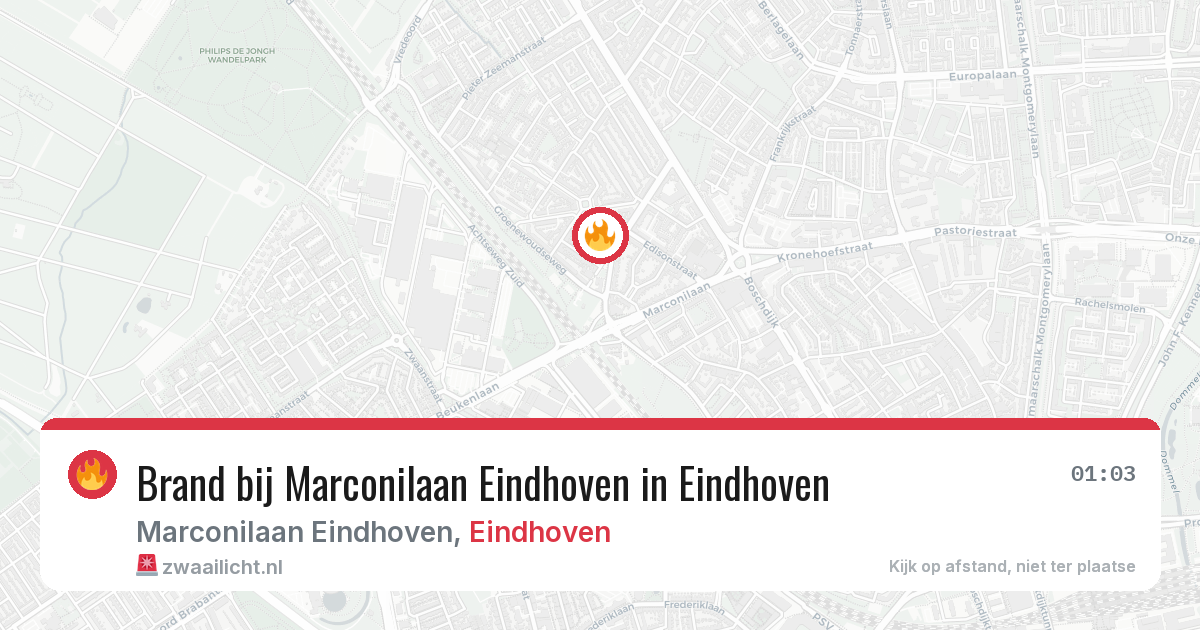Brand bij Marconilaan Eindhoven in Eindhoven — 7 feb 2026