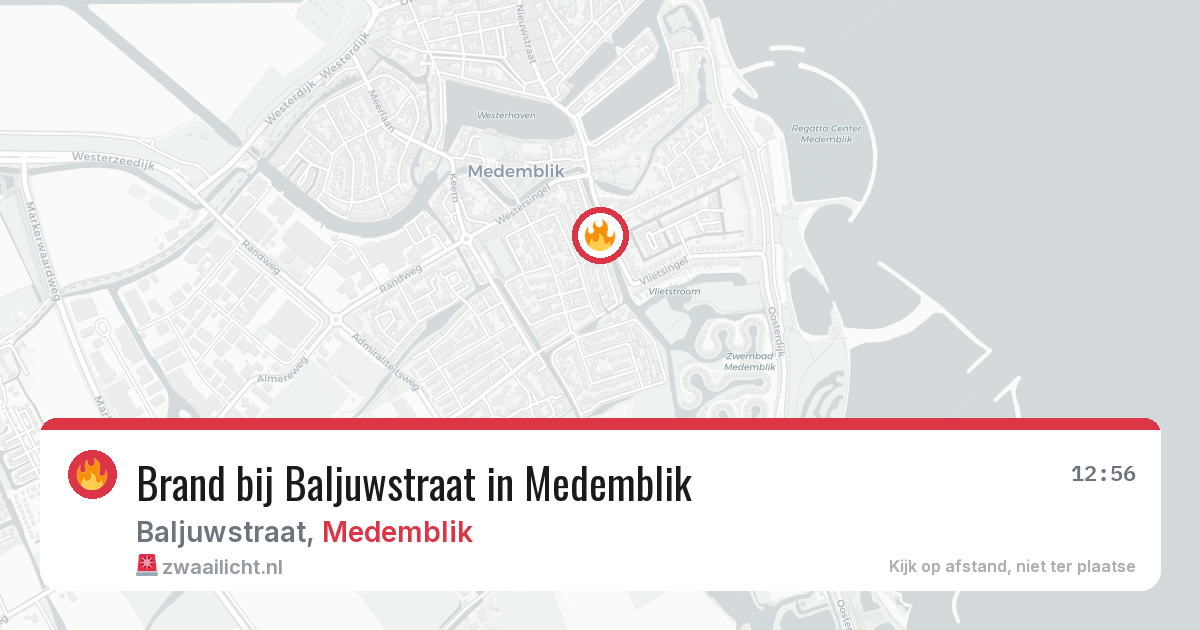 Brand bij Baljuwstraat in Medemblik — 27 apr 2026