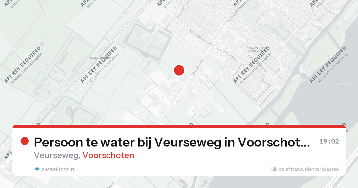 Persoon te water bij Veurseweg in Voorschoten — 26 aug 2026