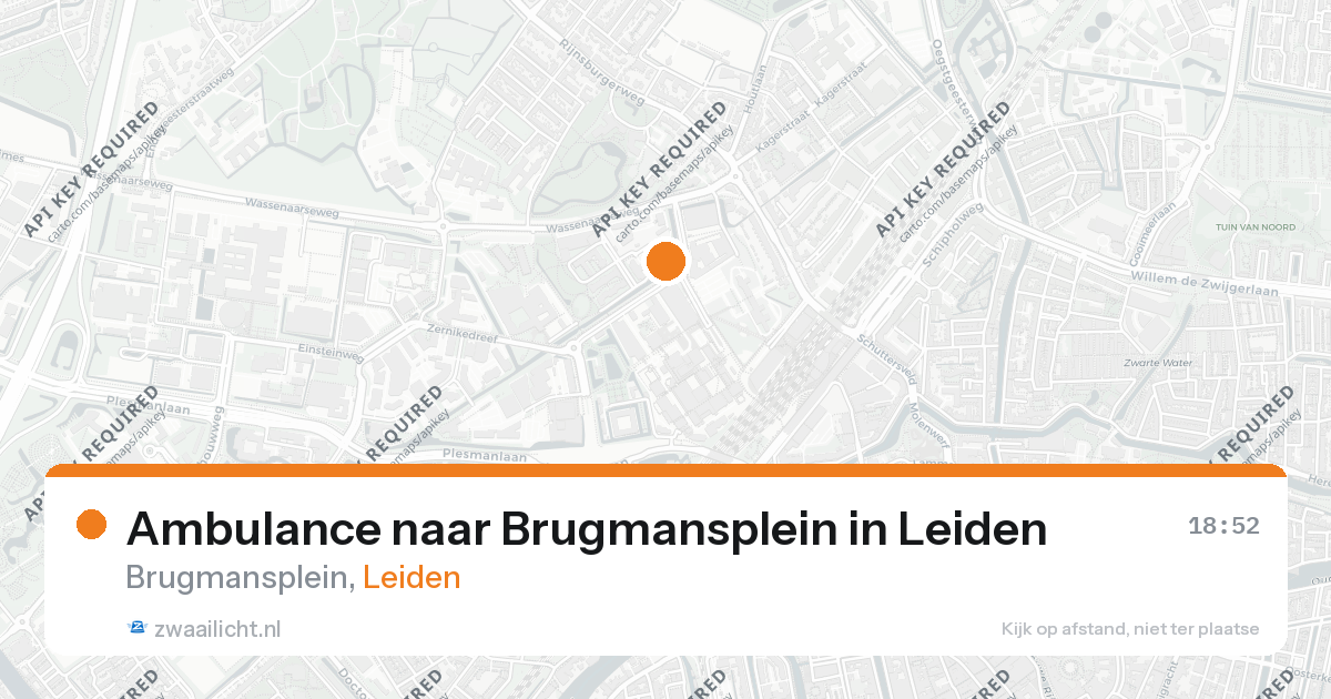 Ambulance naar Brugmansplein in Leiden — 26 aug 2026