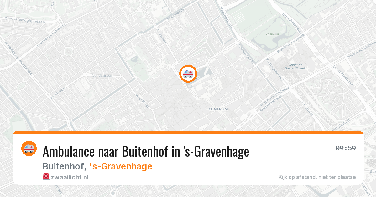 Ambulance naar Buitenhof in 's-Gravenhage — 2 apr 2026