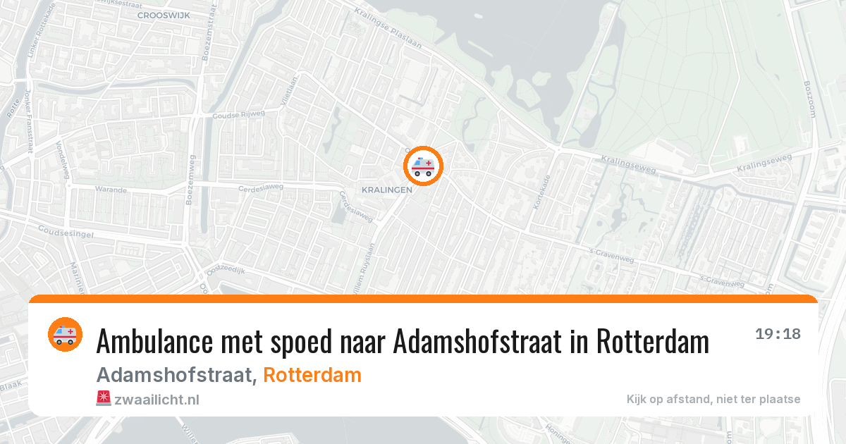 Ambulance met spoed naar Adamshofstraat in Rotterdam — 4 jun 2026