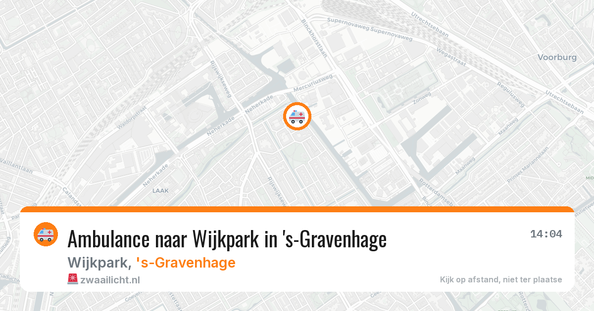 Ambulance naar Wijkpark in 's-Gravenhage — 8 jul 2026