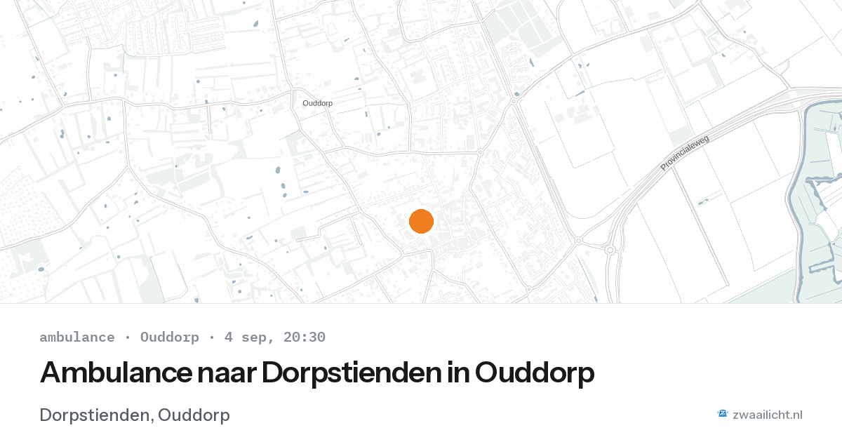 Ambulance naar Dorpstienden in Ouddorp — 4 sep 2026