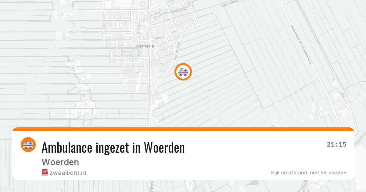 Ambulance ingezet in Woerden — 10 aug 2026