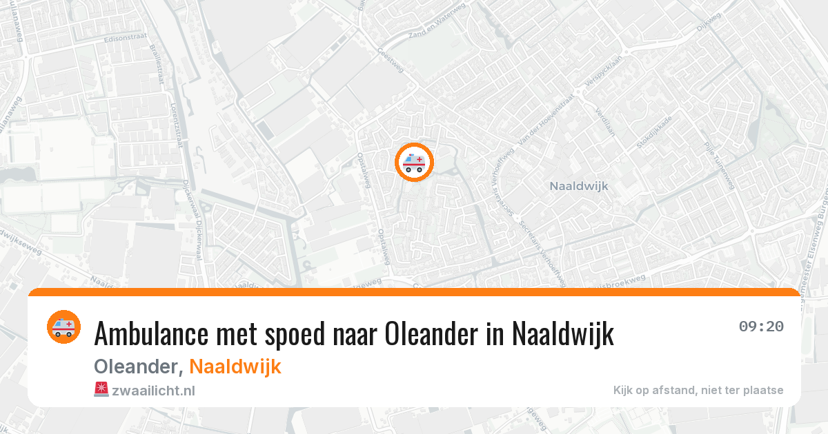 Ambulance met spoed naar Oleander in Naaldwijk — 25 feb 2026