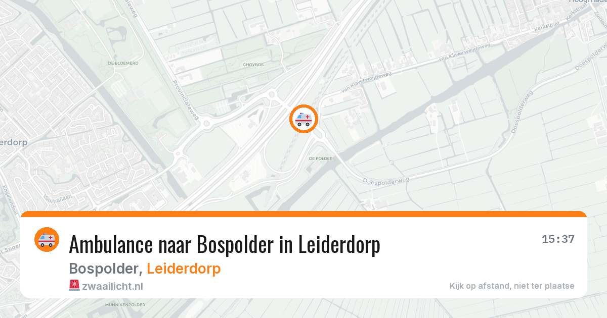 Ambulance naar Bospolder in Leiderdorp — 11 aug 2026
