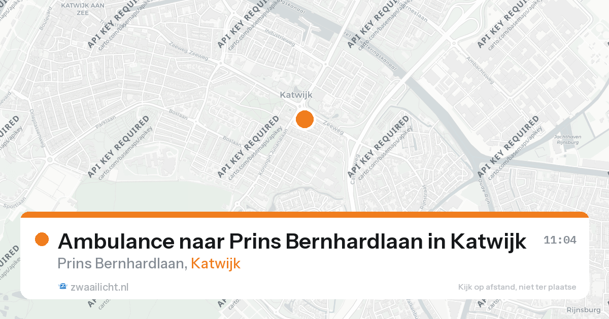 Ambulance naar Prins Bernhardlaan in Katwijk — 17 jul 2026