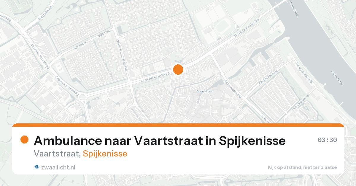 Ambulance naar Vaartstraat in Spijkenisse — 19 aug 2026