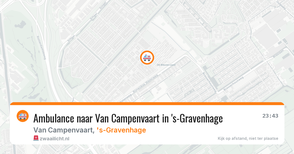 Ambulance naar Van Campenvaart in 's-Gravenhage — 27 jun 2026