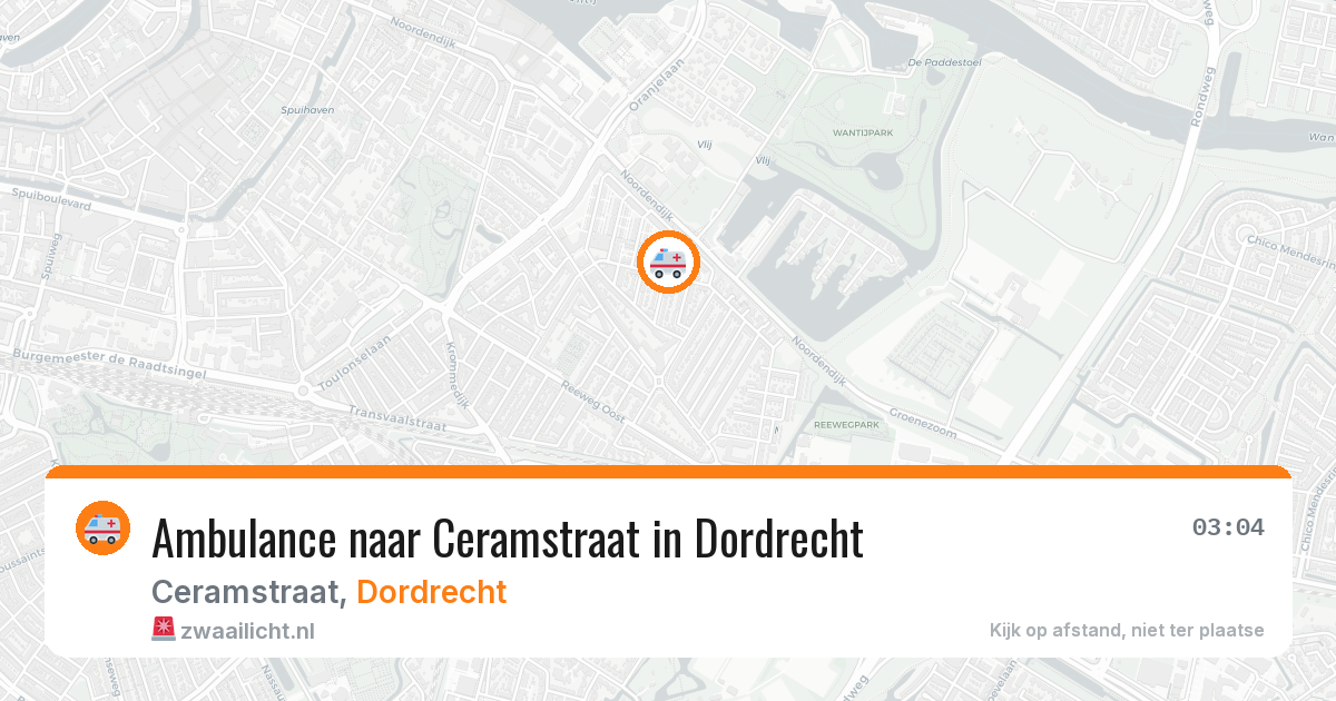 Ambulance naar Ceramstraat in Dordrecht — 2 apr 2026