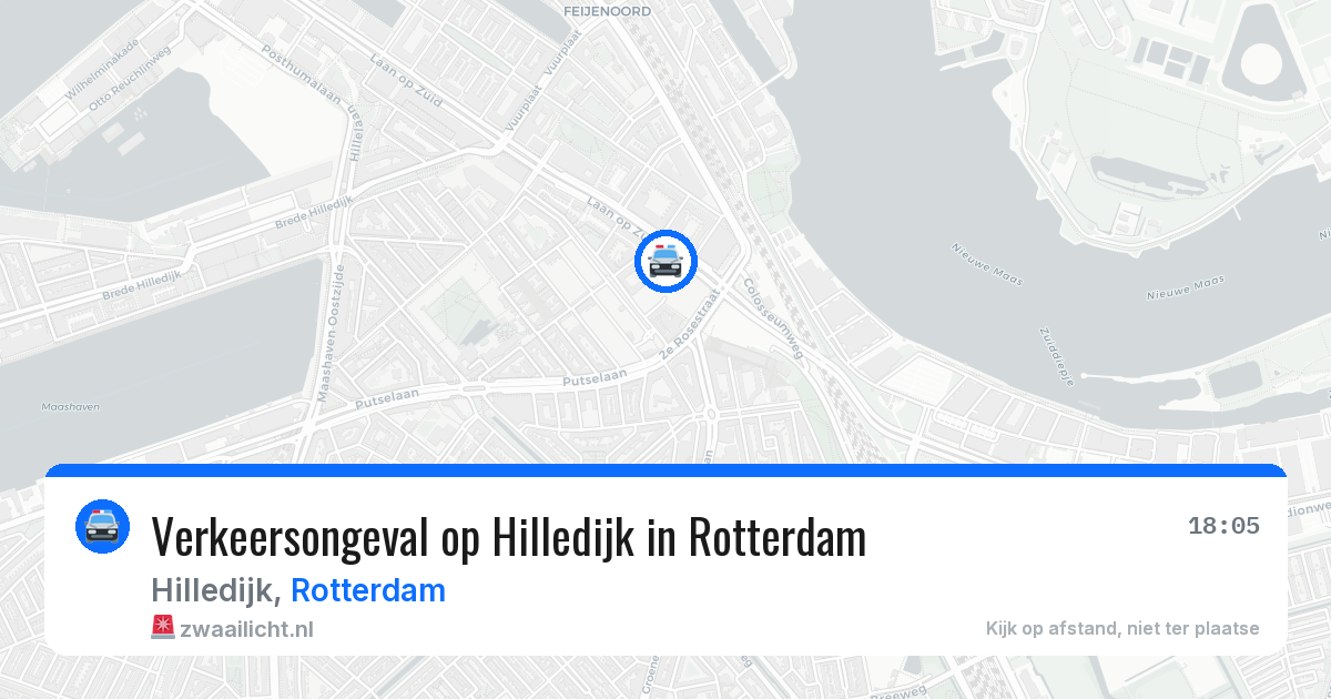 Verkeersongeval op Hilledijk in Rotterdam — 13 mrt 2026