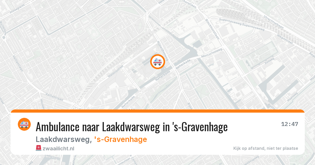 Ambulance naar Laakdwarsweg in 's-Gravenhage — 4 jun 2026
