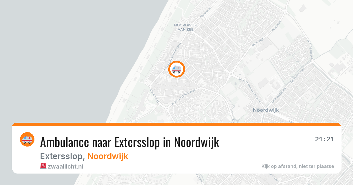 Ambulance naar Extersslop in Noordwijk — 26 jul 2026