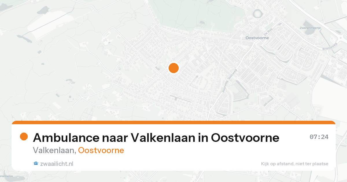 Ambulance naar Valkenlaan in Oostvoorne — 8 feb 2026