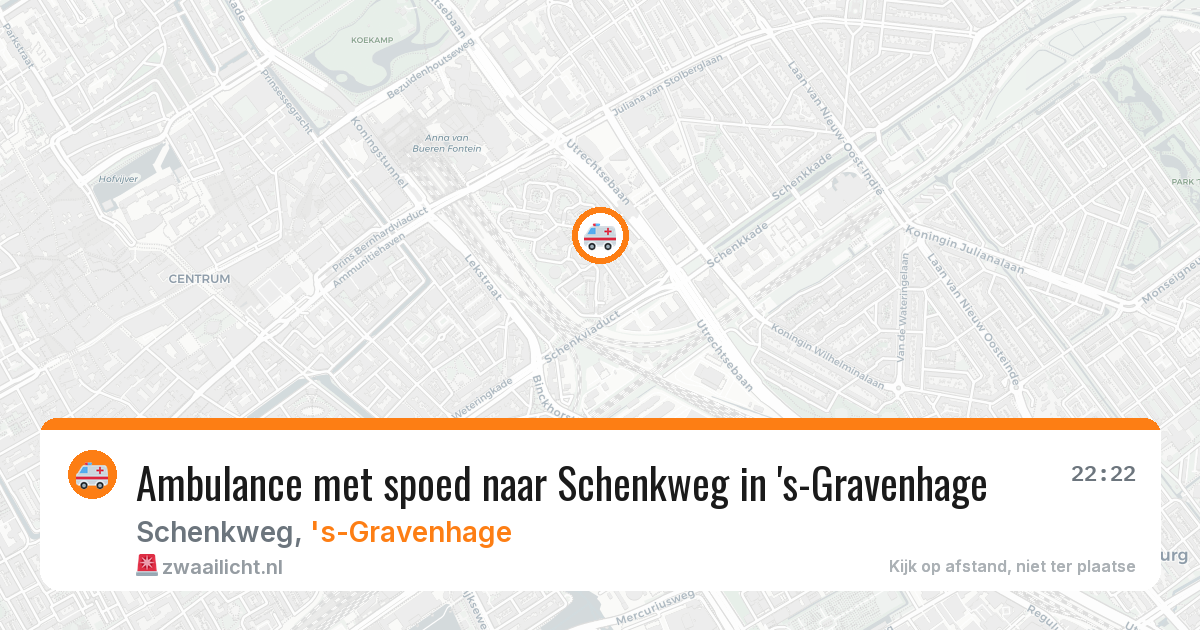 Ambulance met spoed naar Schenkweg in 's-Gravenhage — 15 jun 2026