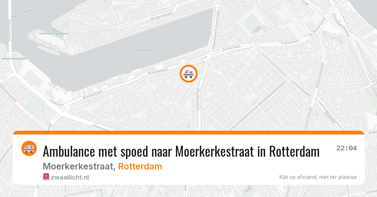 Ambulance met spoed naar Moerkerkestraat in Rotterdam — 4 apr 2026
