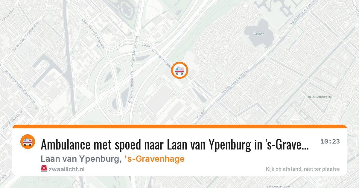 Ambulance met spoed naar Laan van Ypenburg in 's-Gravenhage — 11 jun 2026