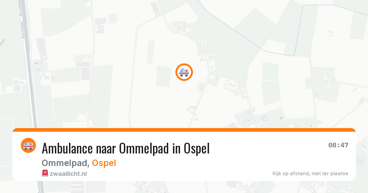 Ambulance naar Ommelpad in Ospel — 3 aug 2026