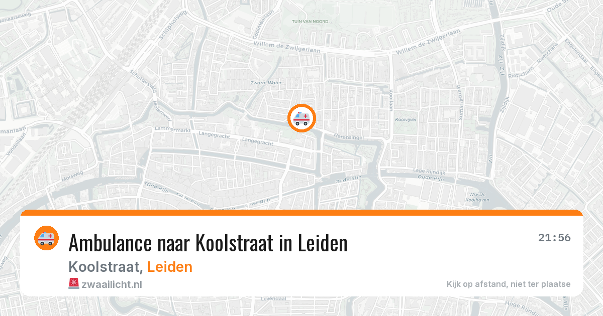 Ambulance naar Koolstraat in Leiden — 3 jun 2026