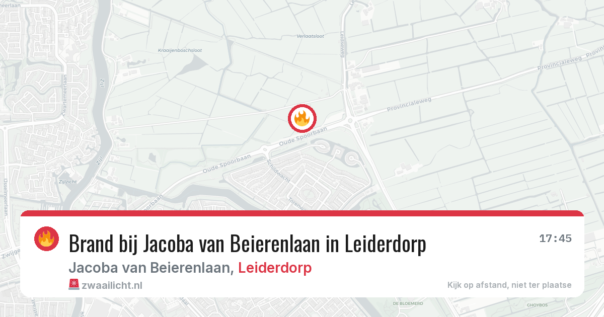 Brand bij Jacoba van Beierenlaan in Leiderdorp — 1 jul 2026