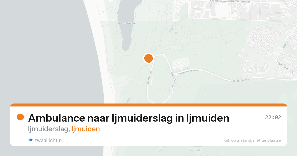 Ambulance naar Ijmuiderslag in Ijmuiden — 22 aug 2026