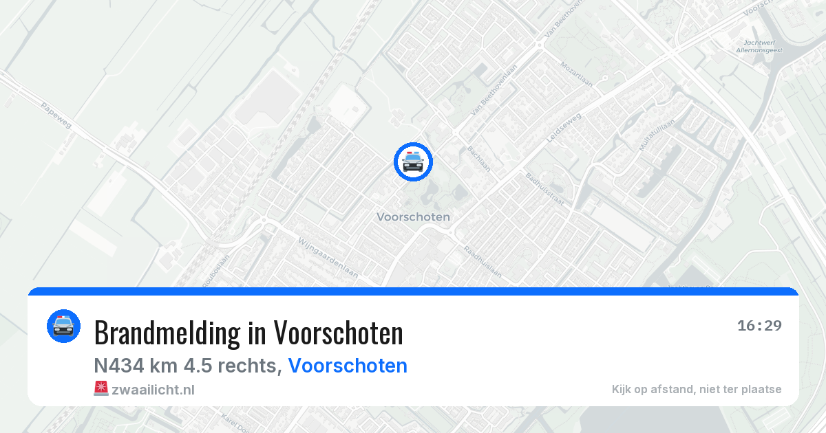 Brandmelding in Voorschoten — 10 jul 2026