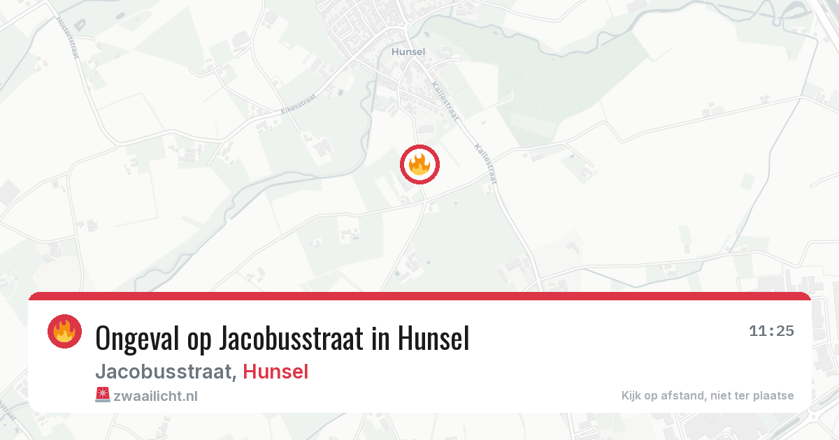 Ongeval op Jacobusstraat in Hunsel — 28 mei 2026