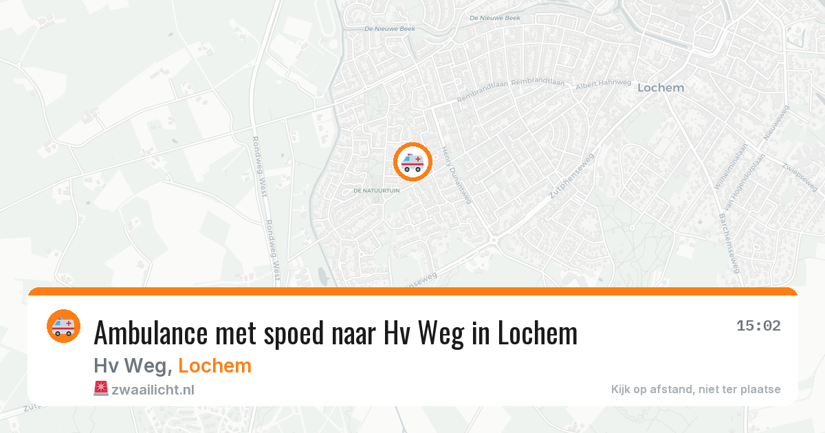 Ambulance met spoed naar Hv Weg in Lochem — 22 mei 2026